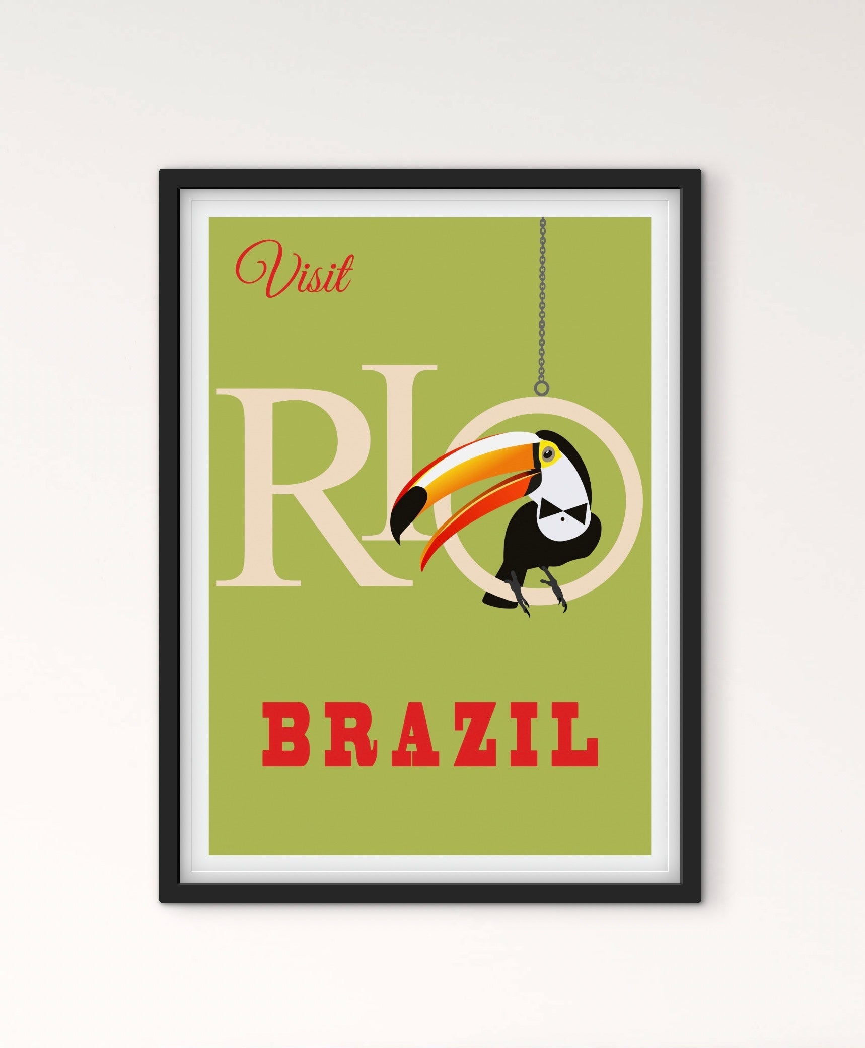 Affiche Brésil Rio affichevintagefrance