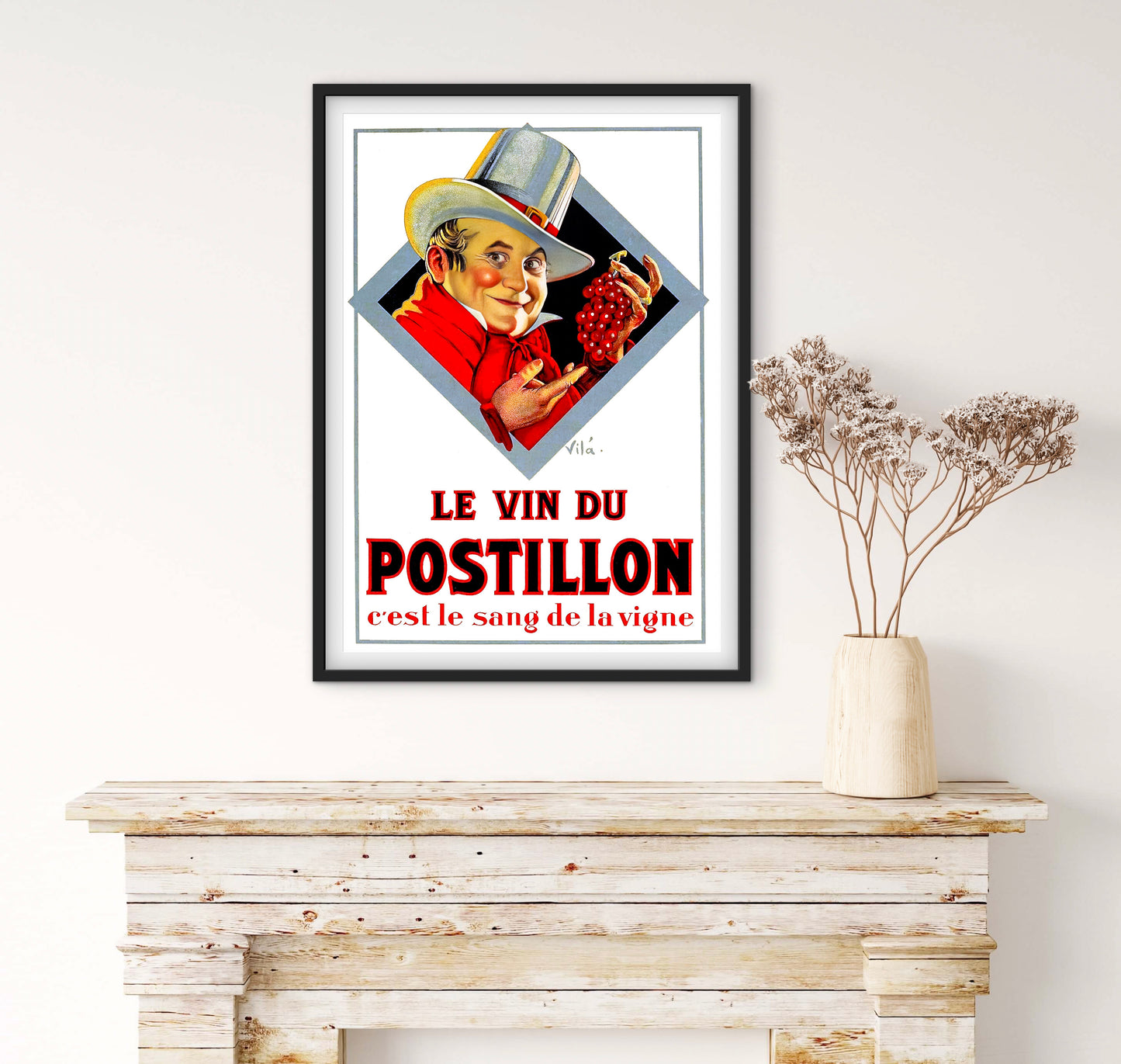 Affiche le vin du postillon