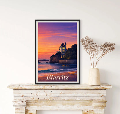Affiché Biarritz affichevintagefrance