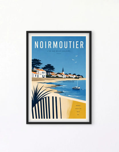 Affiche Île de Noirmoutier affichevintagefrance