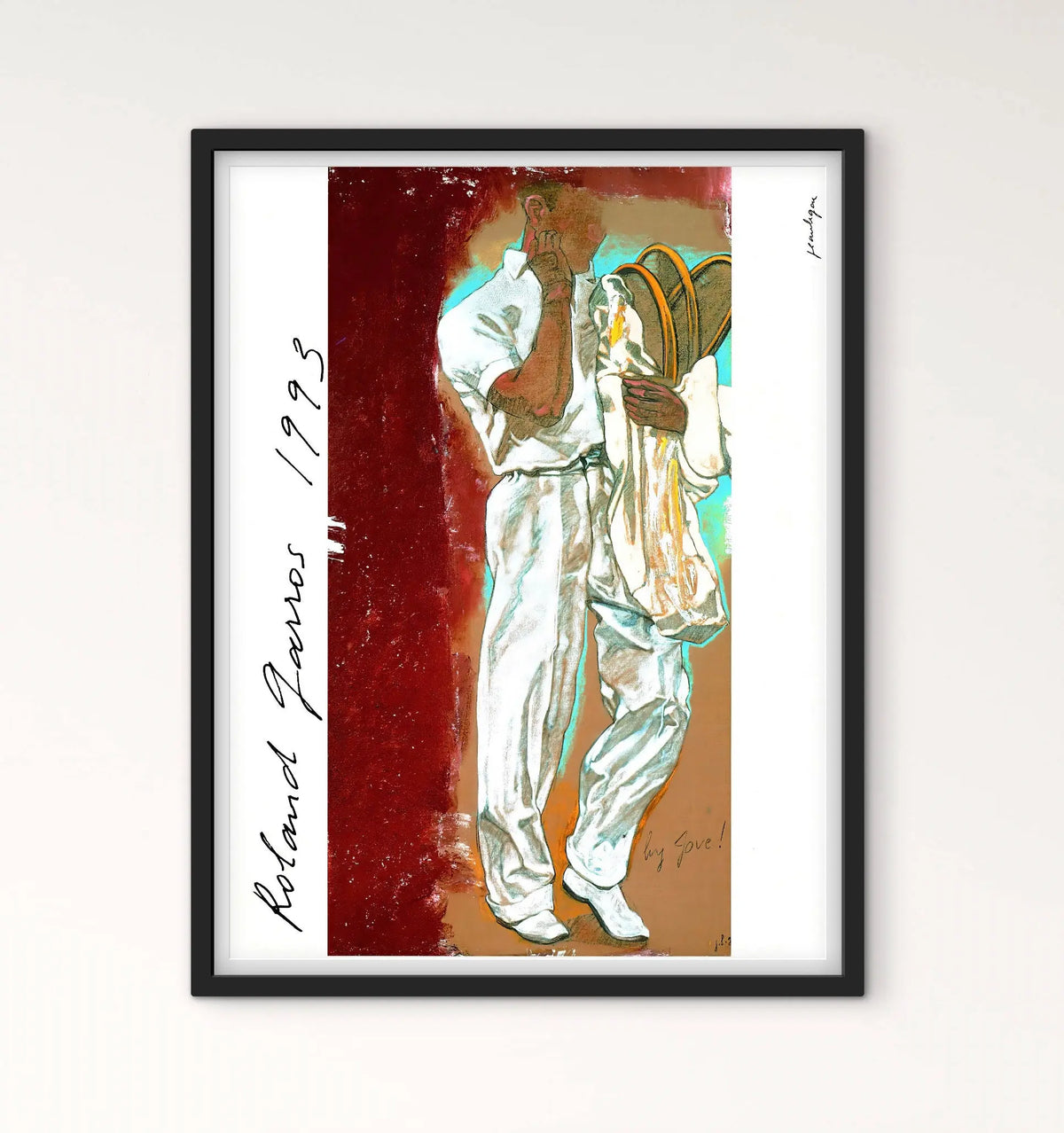 Affiche Tennis Roland Garros 1993 affichevintagefrance