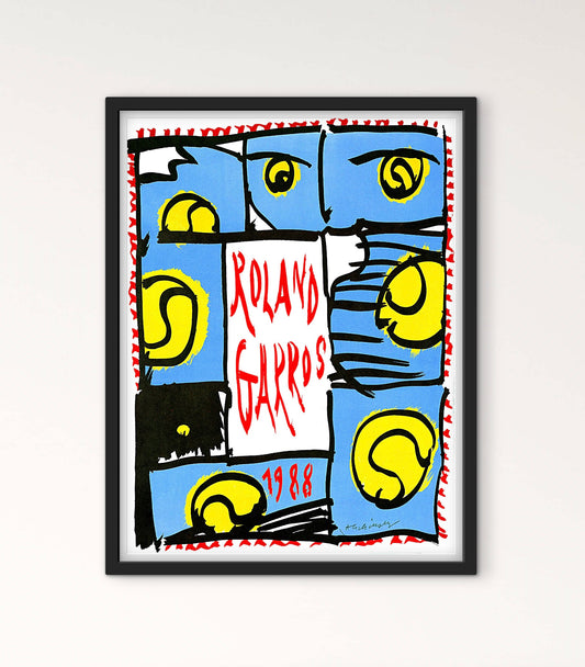 Affiche Tennis Roland Garros 1988