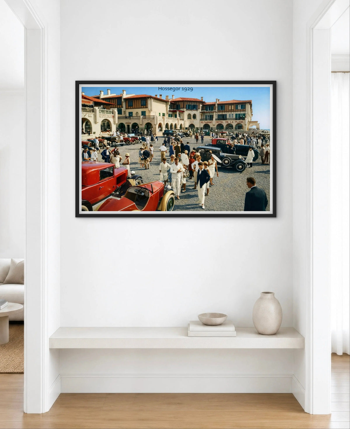 Affiche Hossegor photo ancienne affichevintagefrance