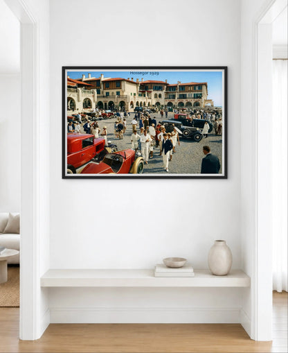 Affiche Hossegor photo ancienne affichevintagefrance