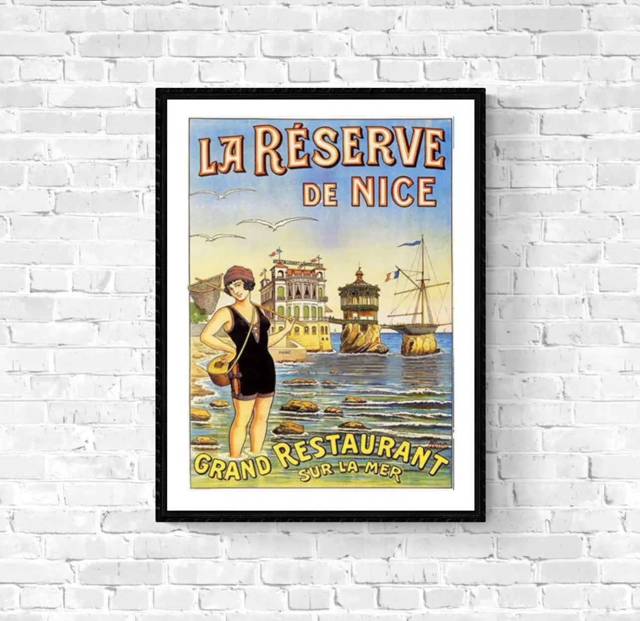 Affiche La Réserve de Nice affichevintagefrance