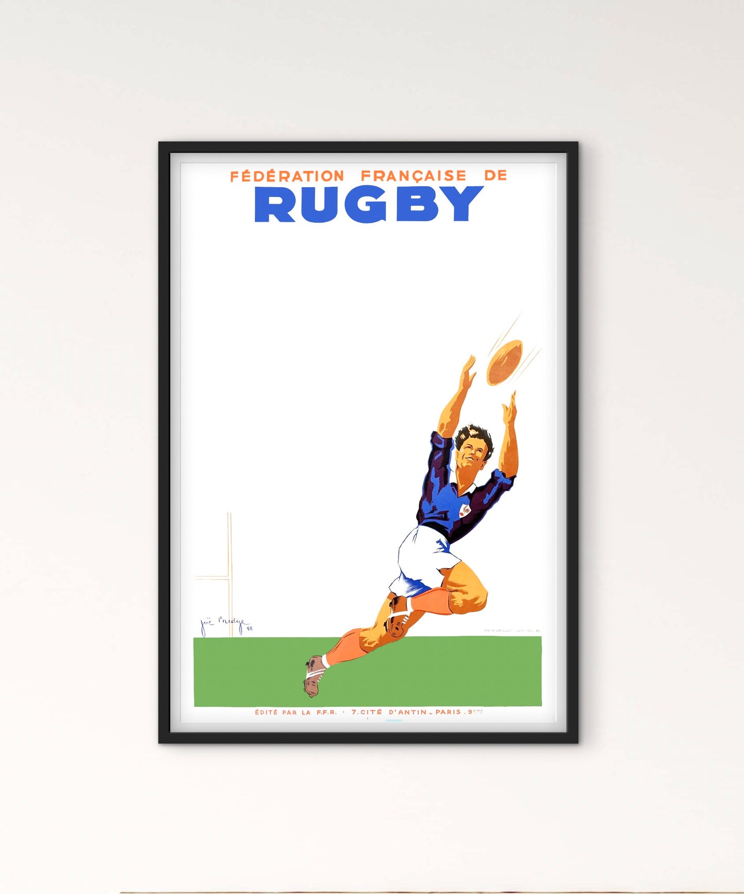 Affiche fédération Française Rugby