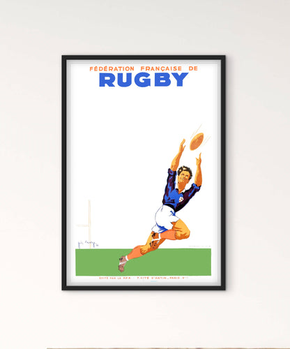 Affiche fédération Française Rugby