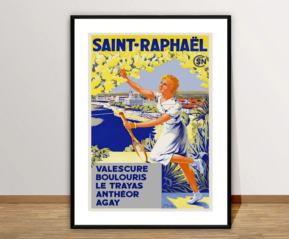 Affiche Saint Raphaël SNCF affichevintagefrance