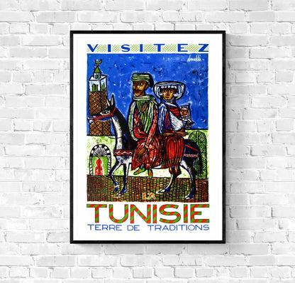 Affiche Visitez la Tunisie affichevintagefrance
