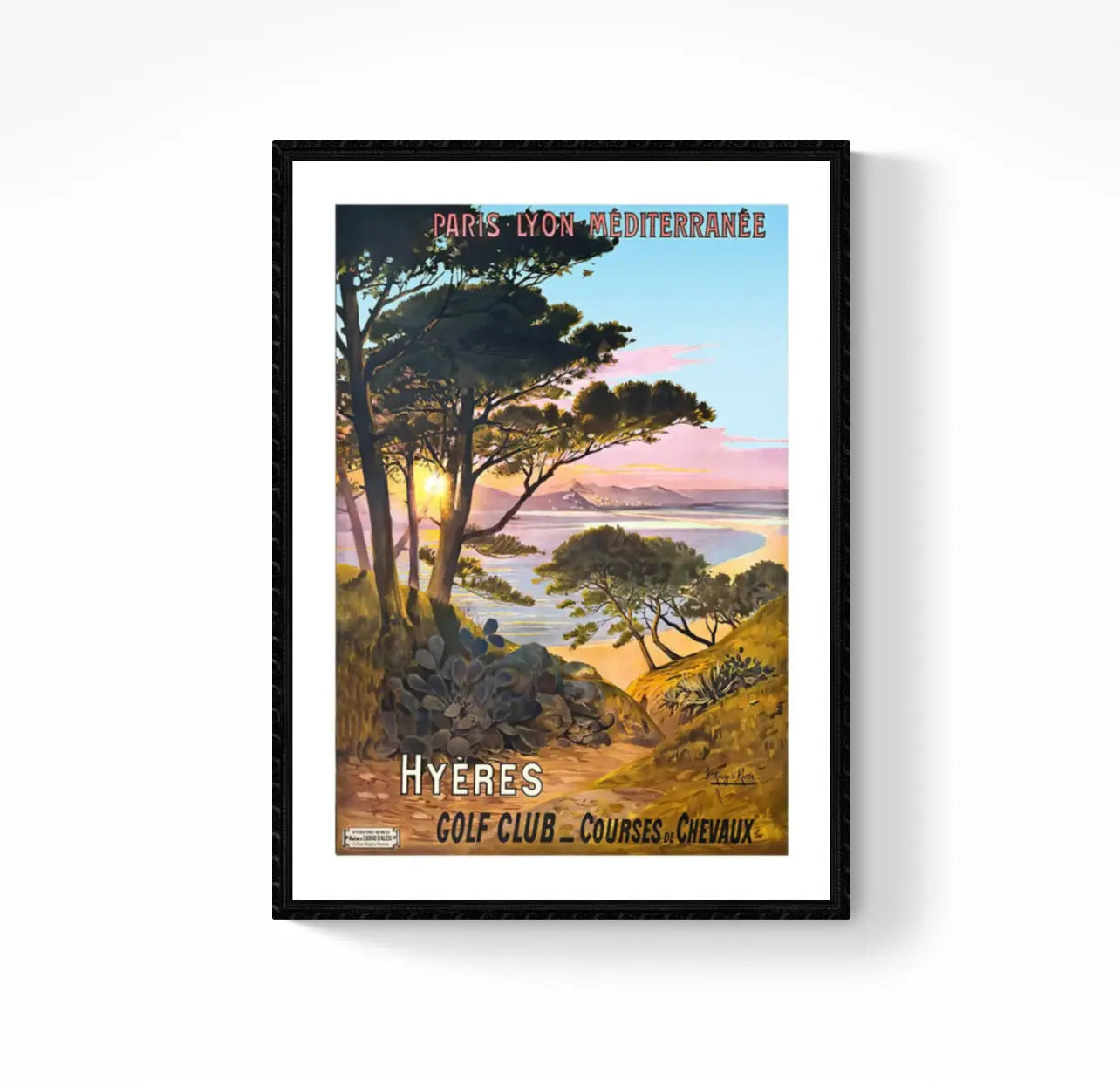 Affiche Hyères affichevintagefrance