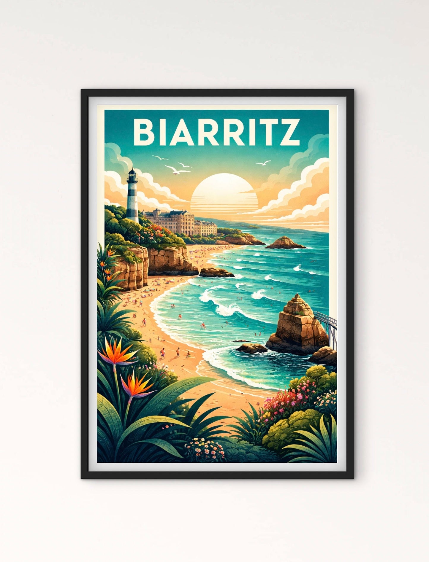 Affiché Biarritz affichevintagefrance