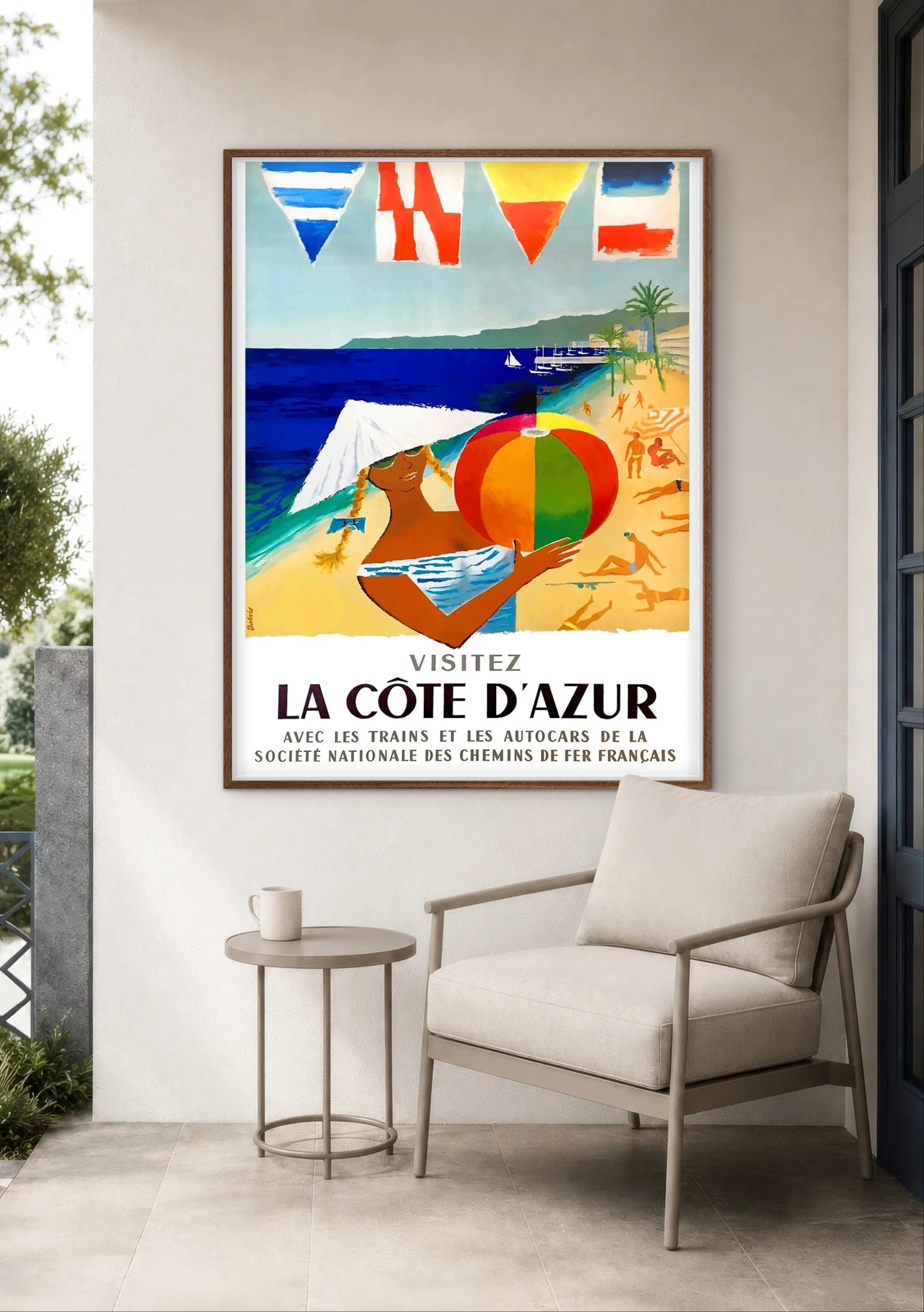 Affiche Côte d’Azur SNCF affichevintagefrance