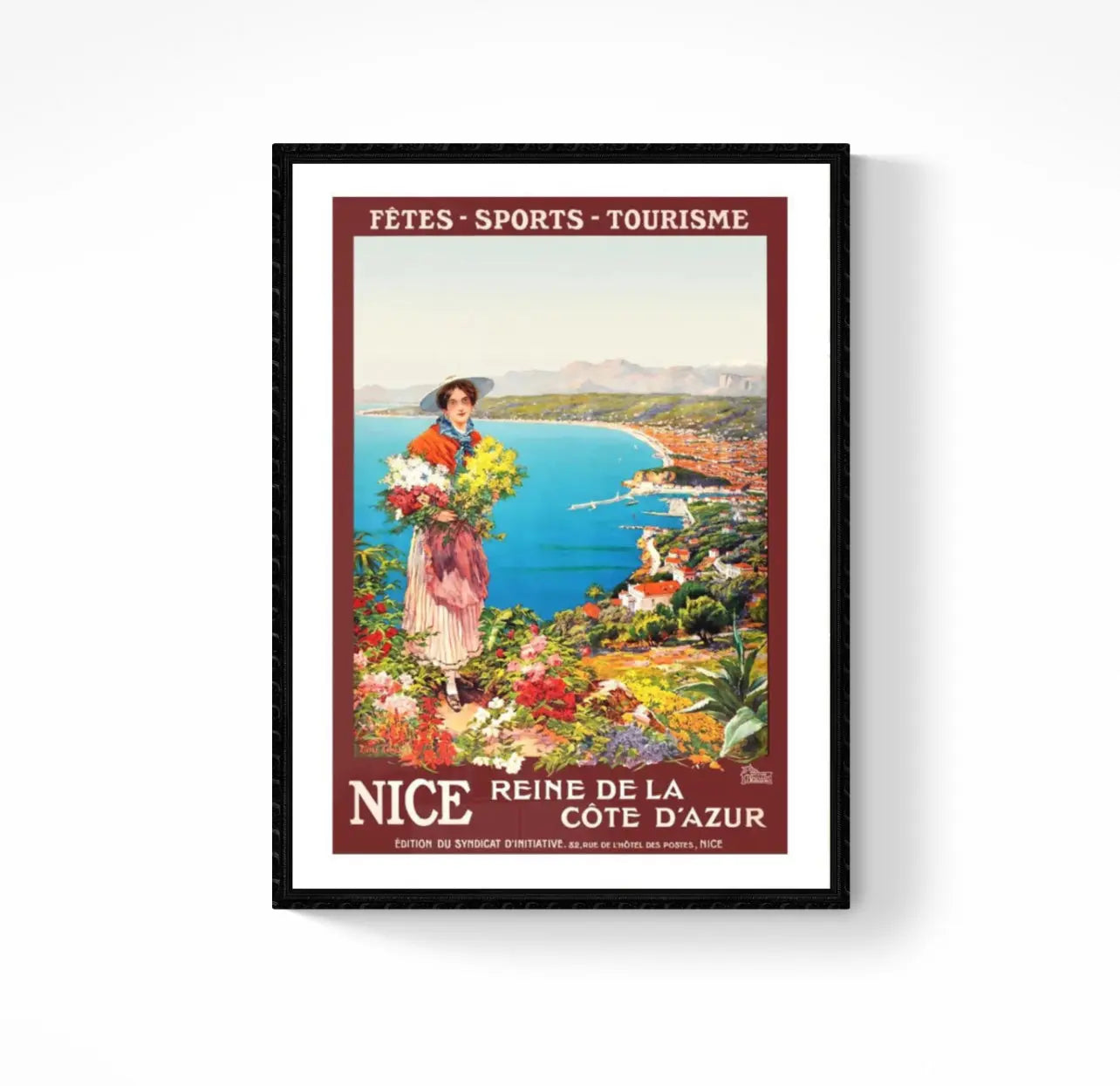 Affiche Nice Côte d’Azur affichevintagefrance