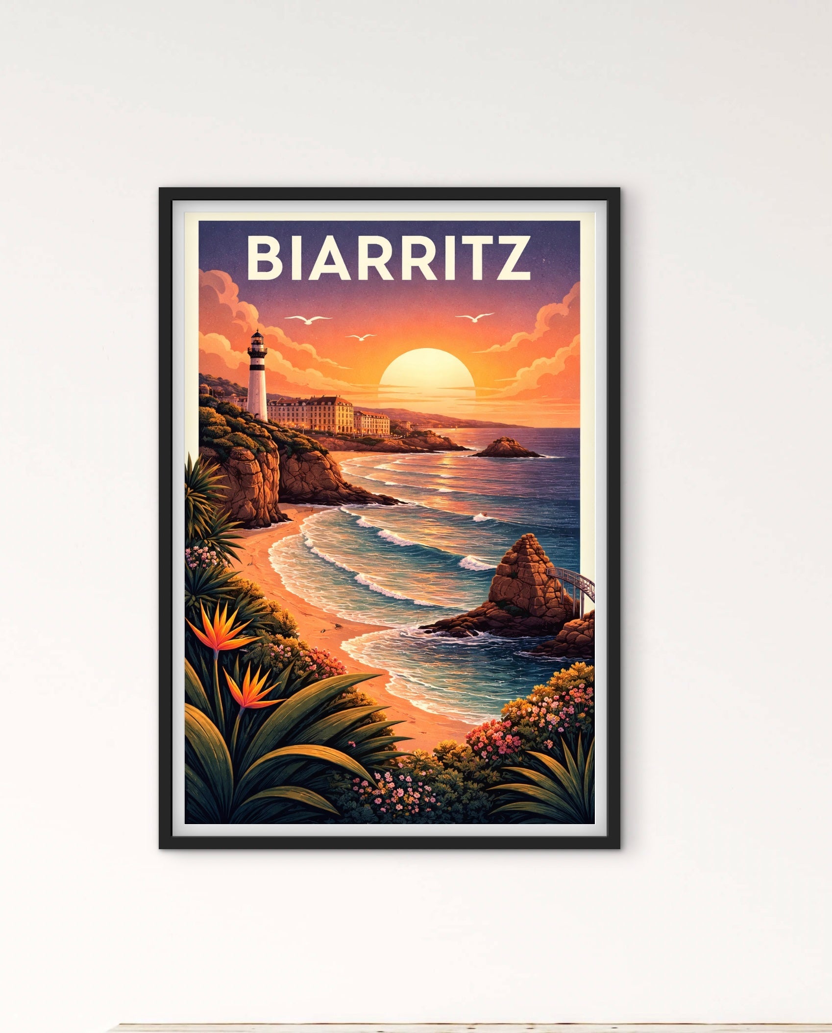 Affiché Biarritz affichevintagefrance