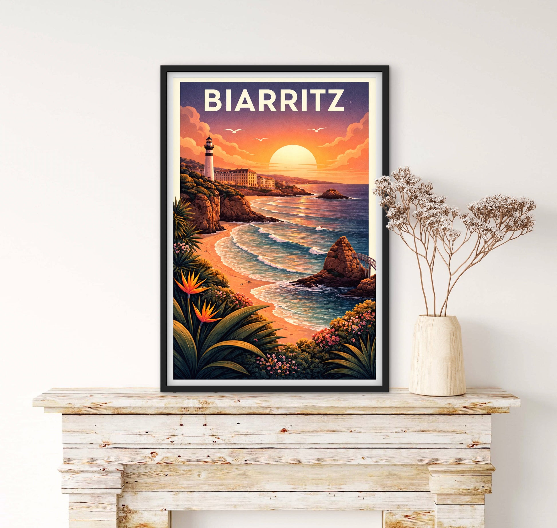Affiché Biarritz affichevintagefrance