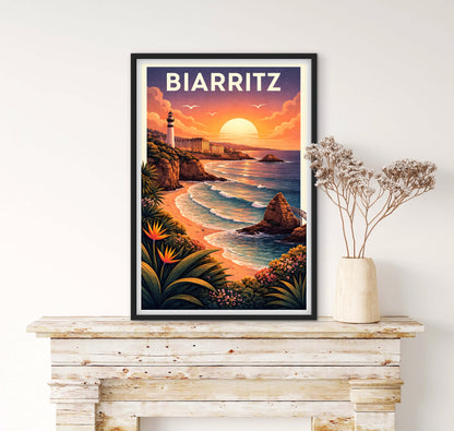 Affiché Biarritz affichevintagefrance
