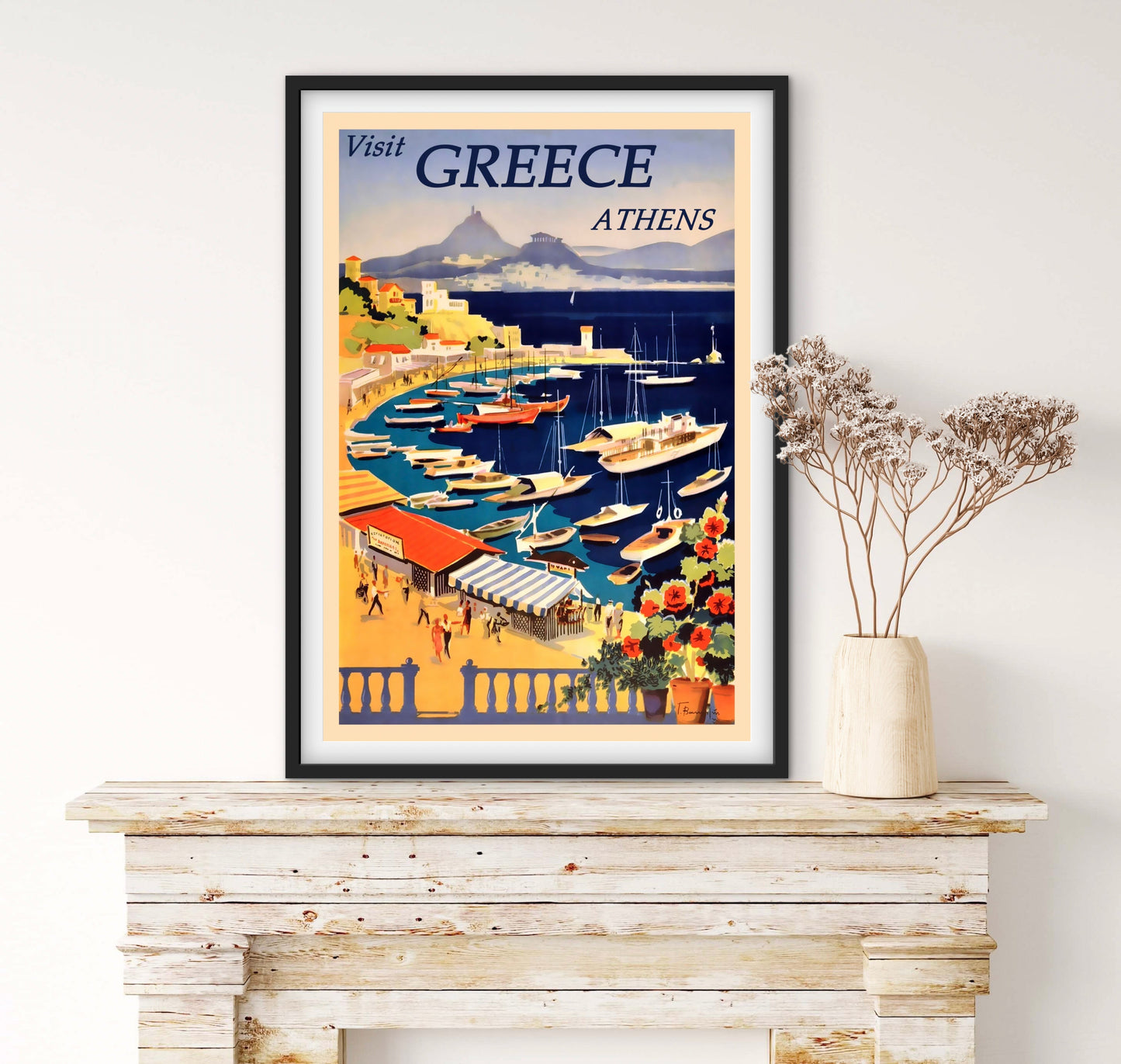 Affiche Athènes Grèce affichevintagefrance