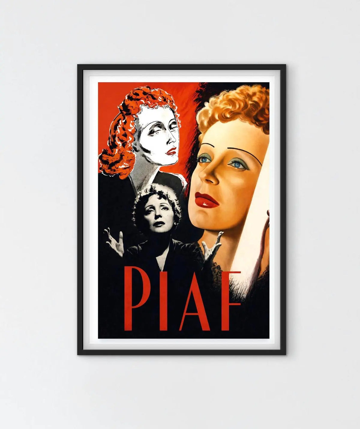 Affiche Edith Piaf vintage affichevintagefrance