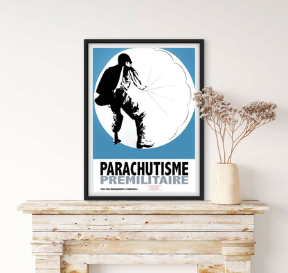 Affiche militaire parachutiste armée affichevintagefrance