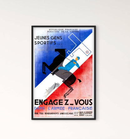 Affiche recrutement engagez vous dans l'armée française