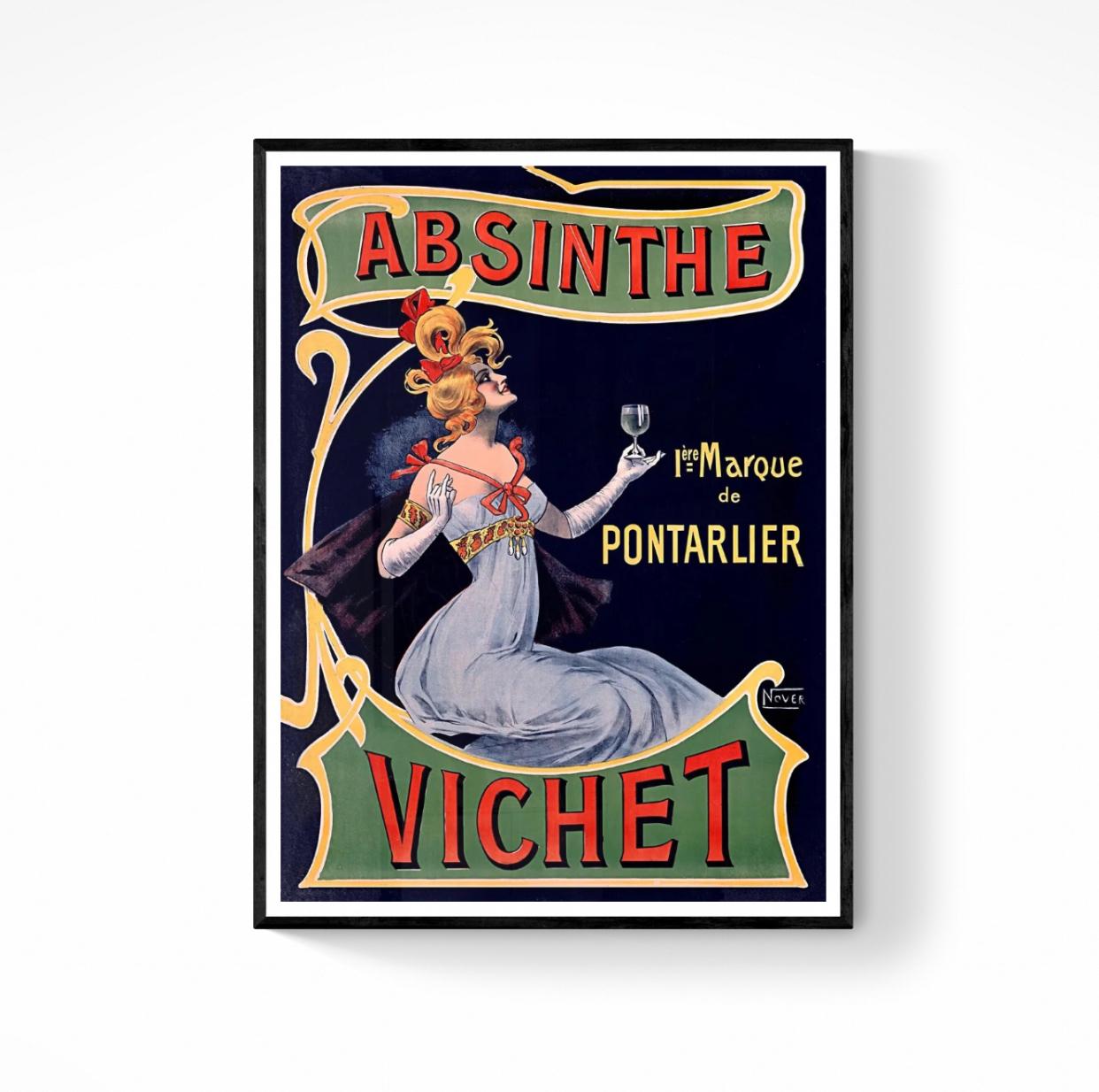 Affiche Absinthe Vichet Pontarlier