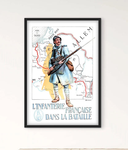 Affiche Armée infanterie française affichevintagefrance