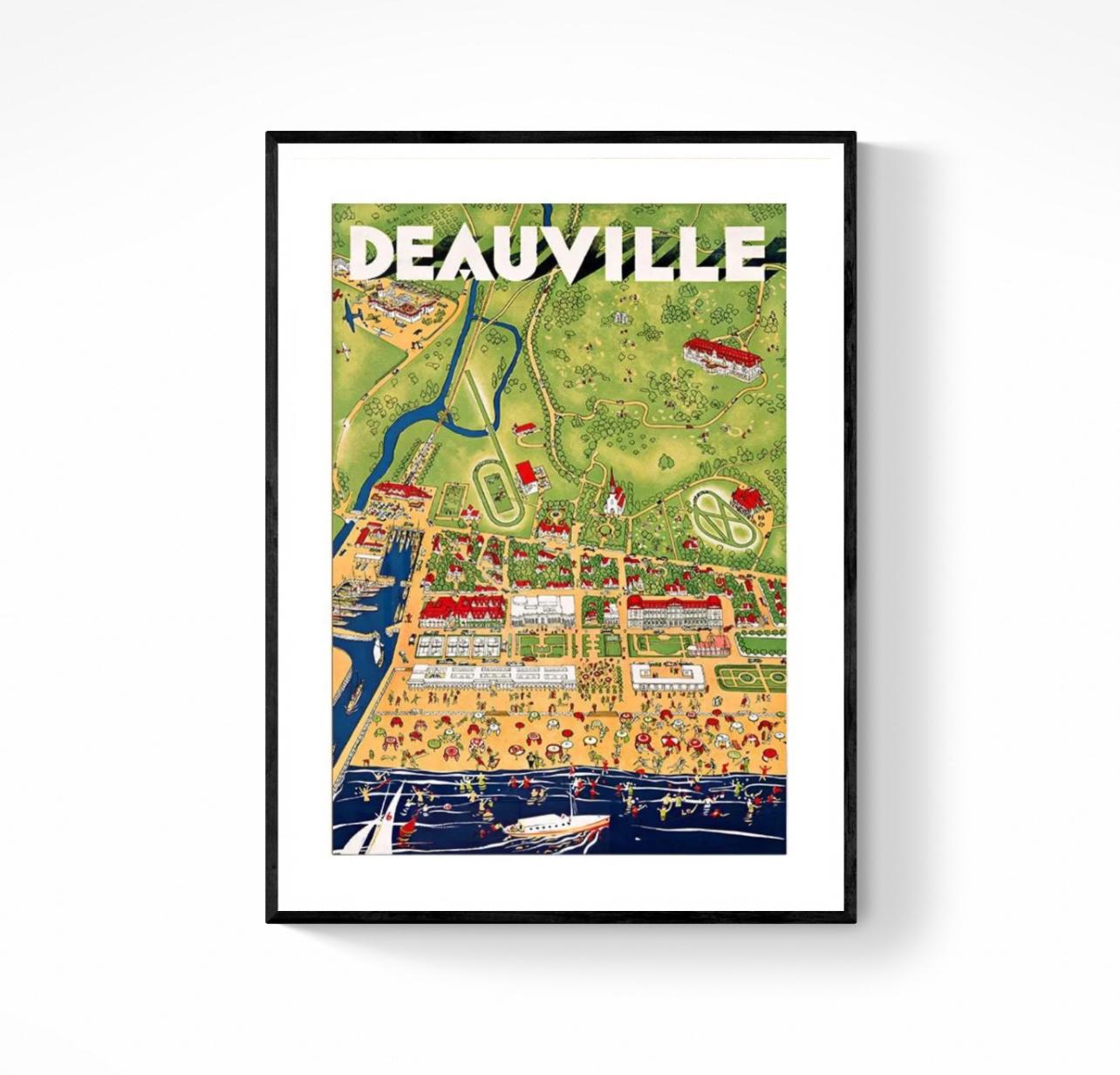 Affiche Deauville Normandie