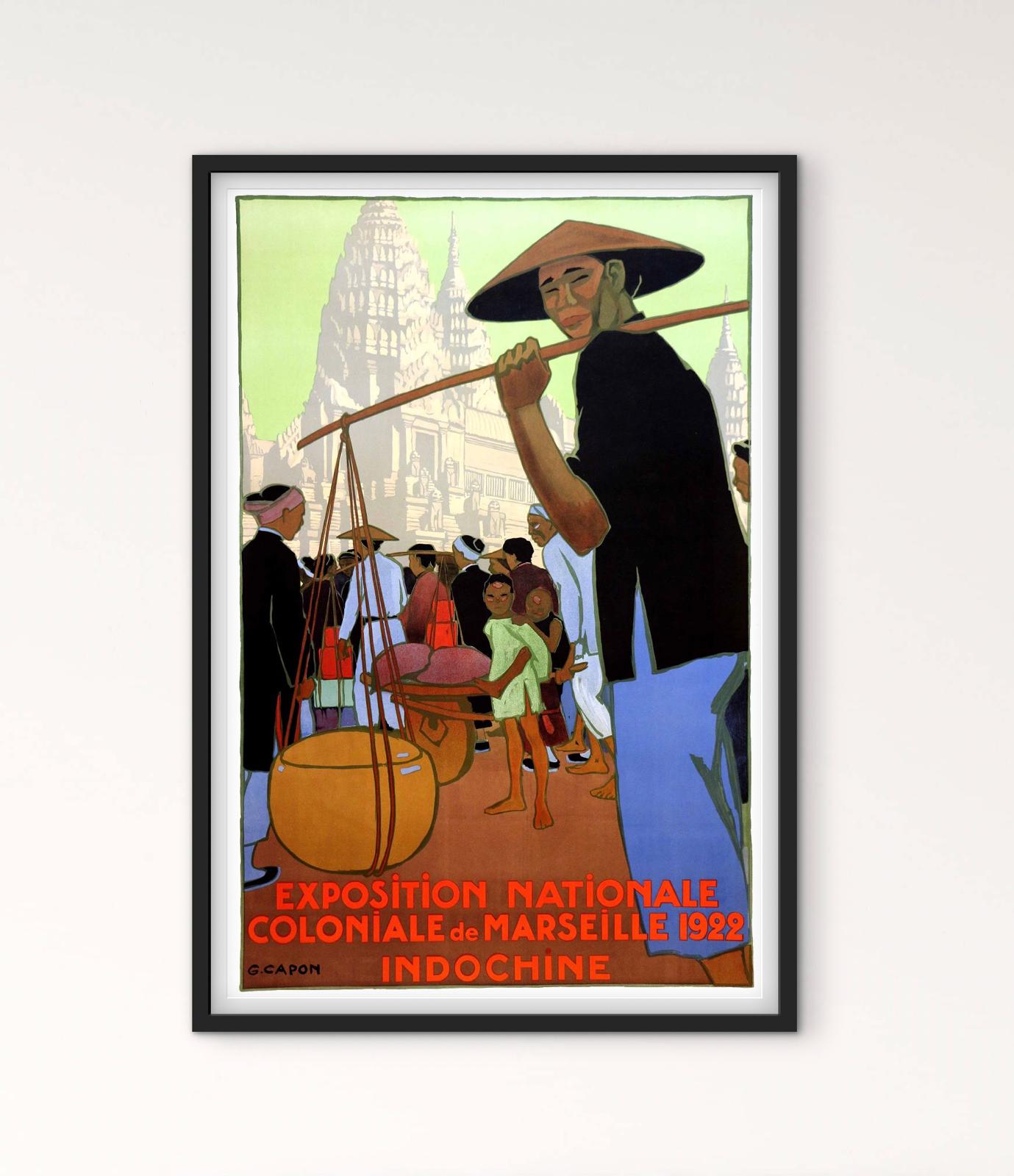 Affiche Indochine exposition coloniale Marseille 1922