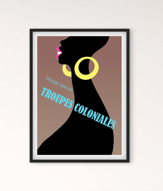 Affiche troupes Coloniales Afrique