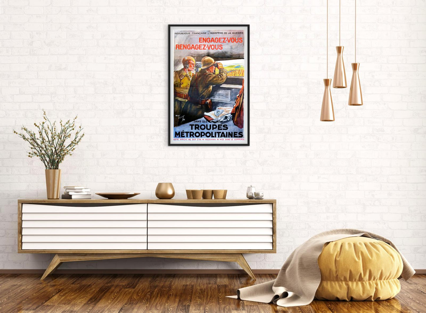 Affiche recrutement troupes métropolitaines