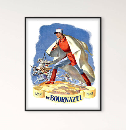 Affiche Henri De Bournazel militaire