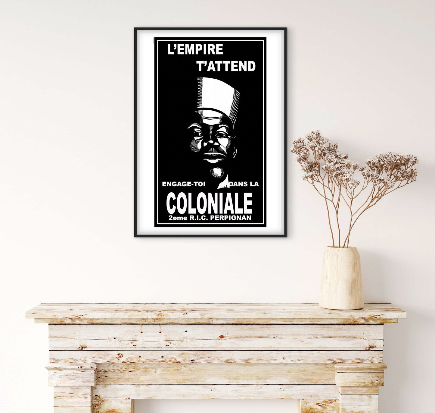 Affiche recrutement troupes coloniales