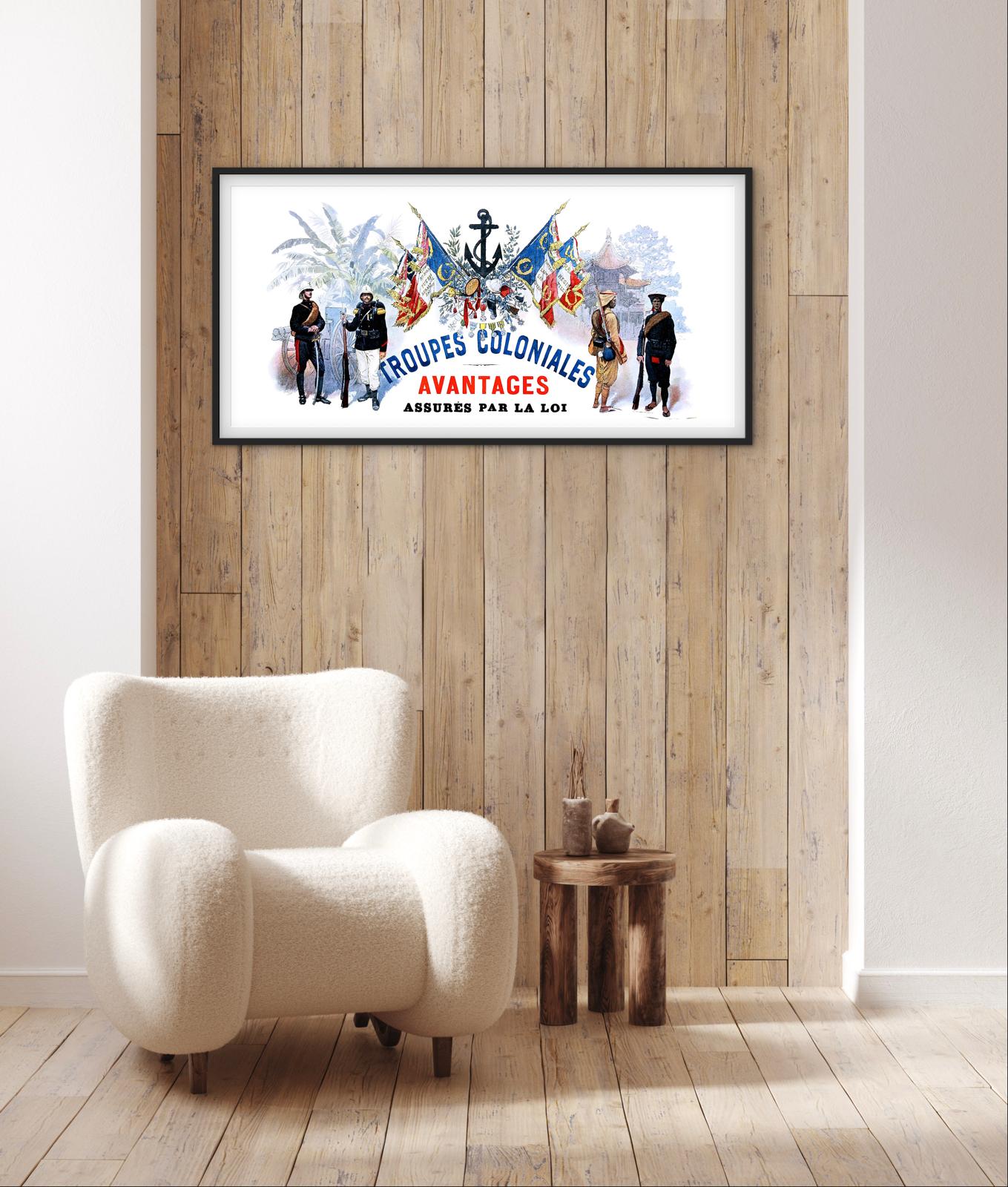 Affiche troupes coloniales