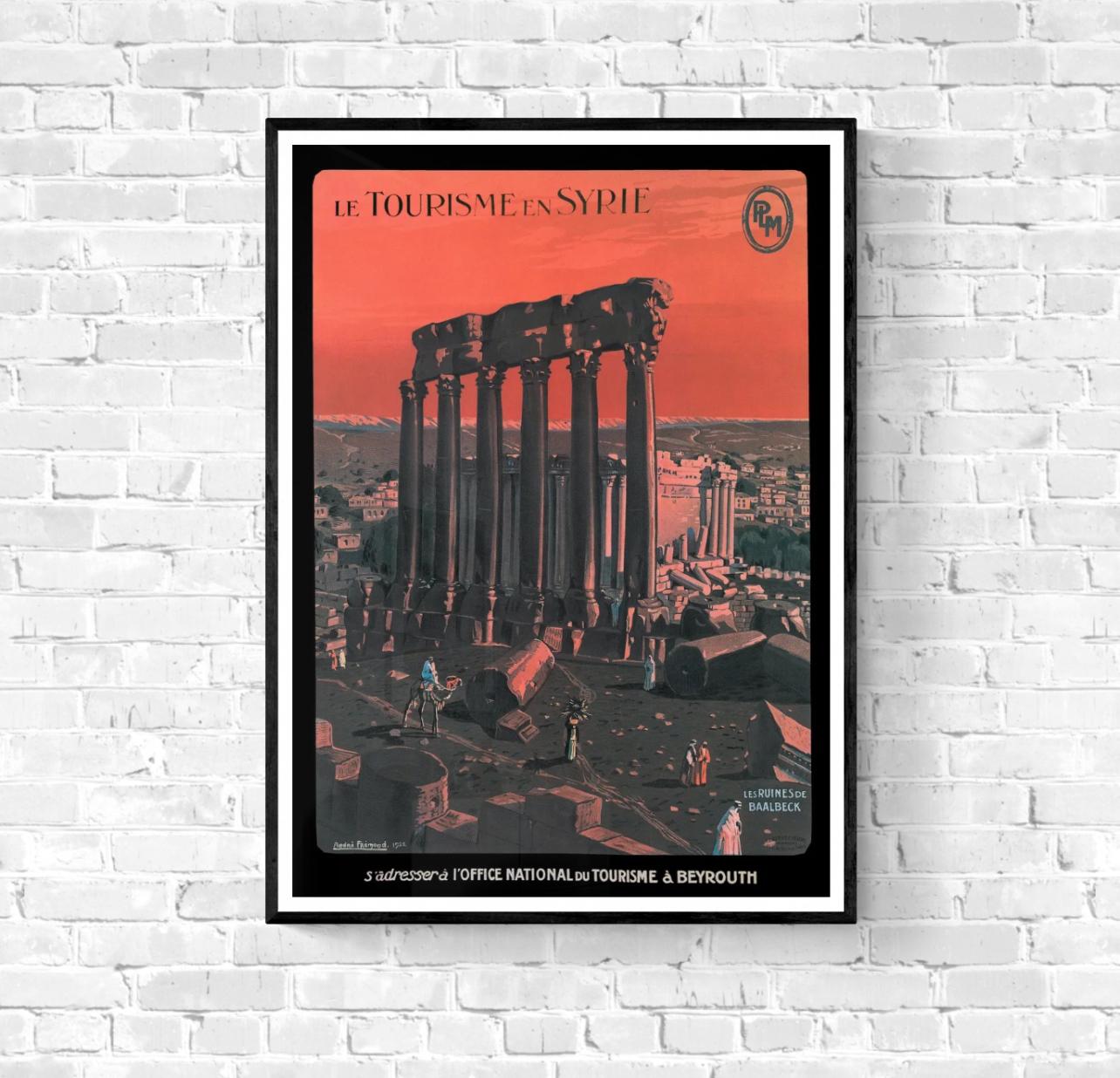 Affiche Syrie Beyrouth Liban PLM