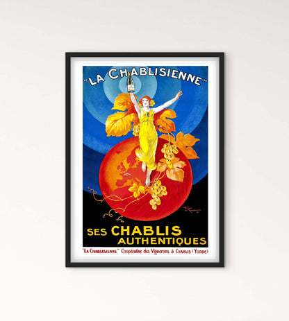 Affiche Chablisienne Chablis Vin Yonne Bourgogne