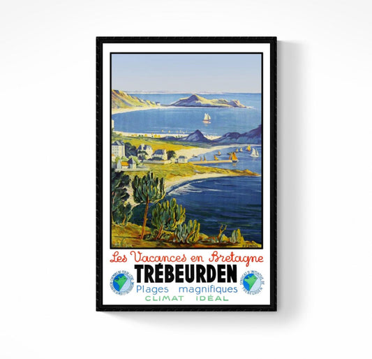 Affiche Trébeurden vacances en Bretagne
