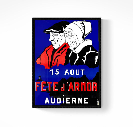 Affiche fêtes d'Armor Audierne 15 août