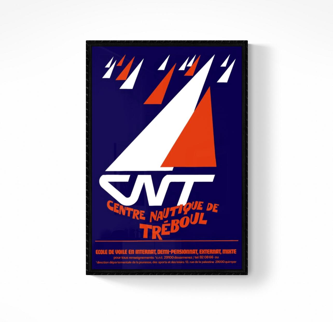 Affiche centre nautique Tréboul Bretagne