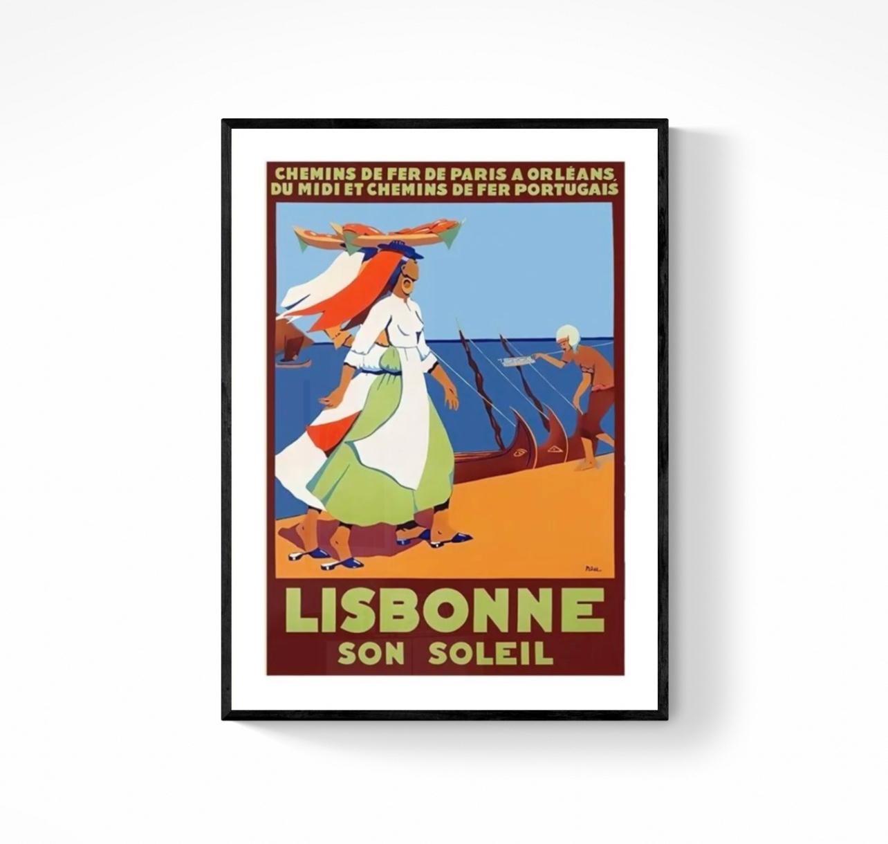 Affiche Lisbonne Portugal