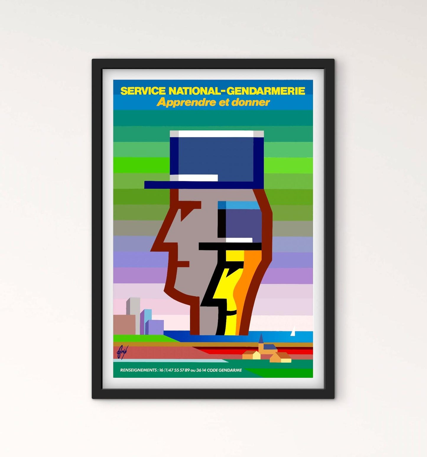 Affiche Gendarmerie service national