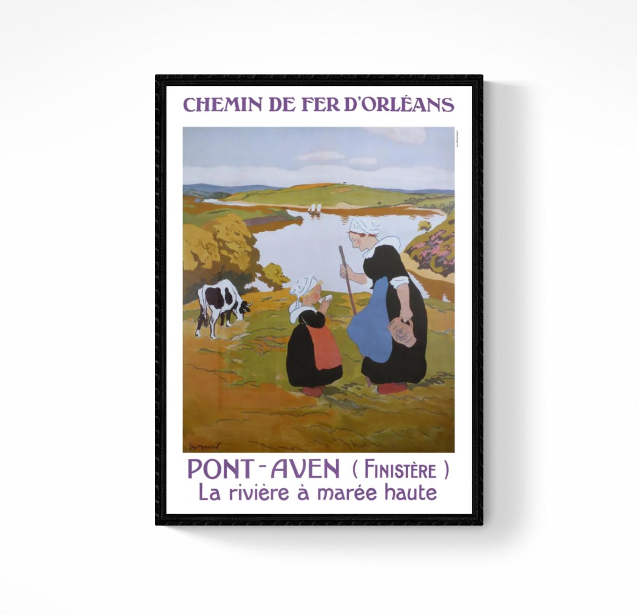 Affiche Pont-Aven Bretagne