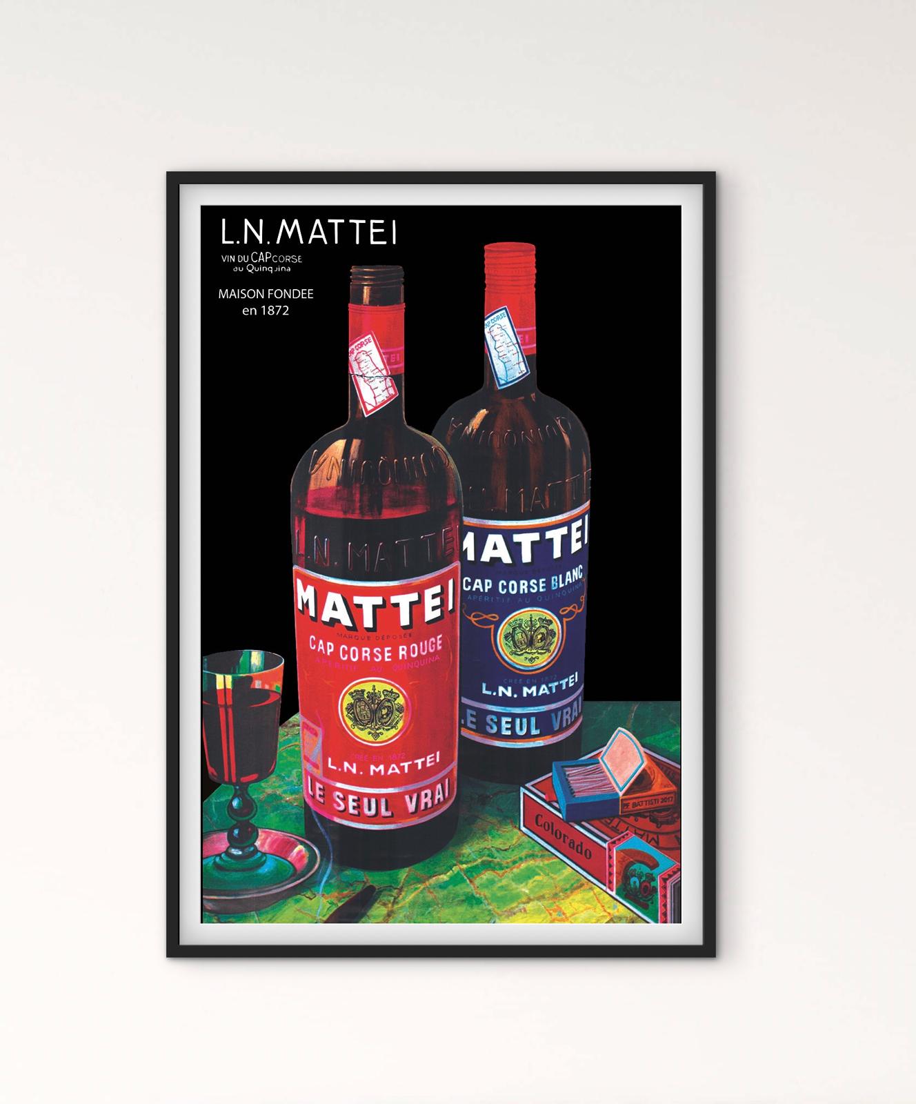 Affiche Mattei cap Corse