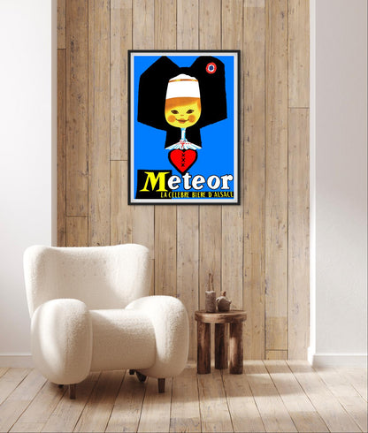 Affiche Bière Meteor Alsace
