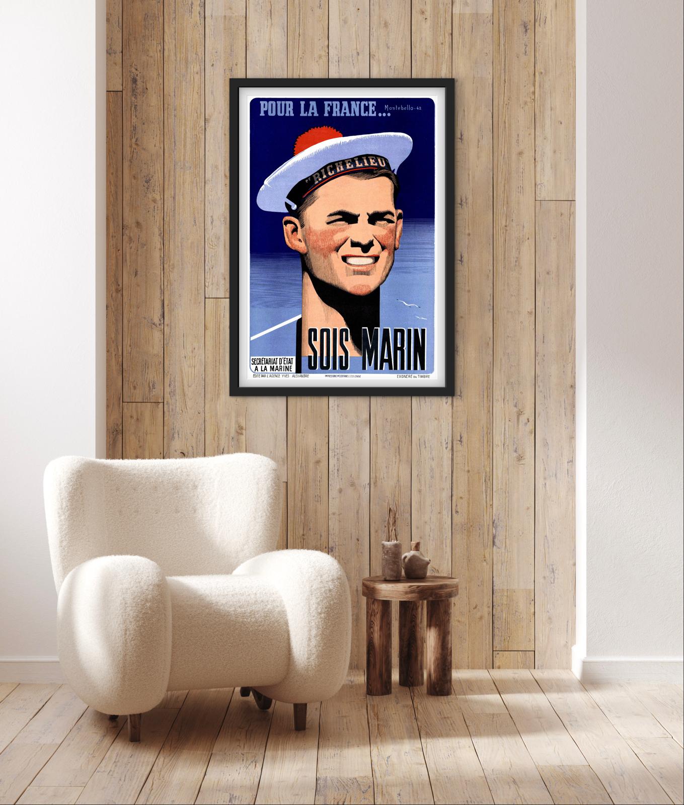 Affiche Marine Nationale sois marin recrutement