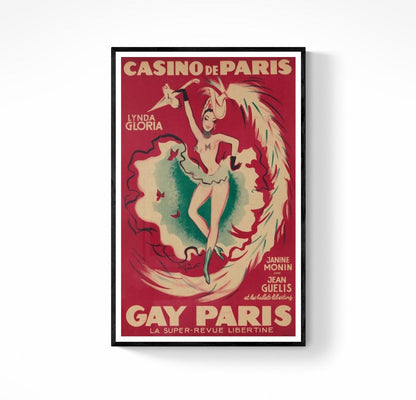 Affiche Casino de Paris revue libertine Gay
