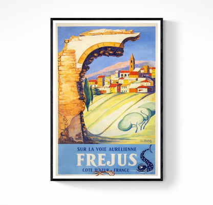 Affiche Frejus cote d'Azur