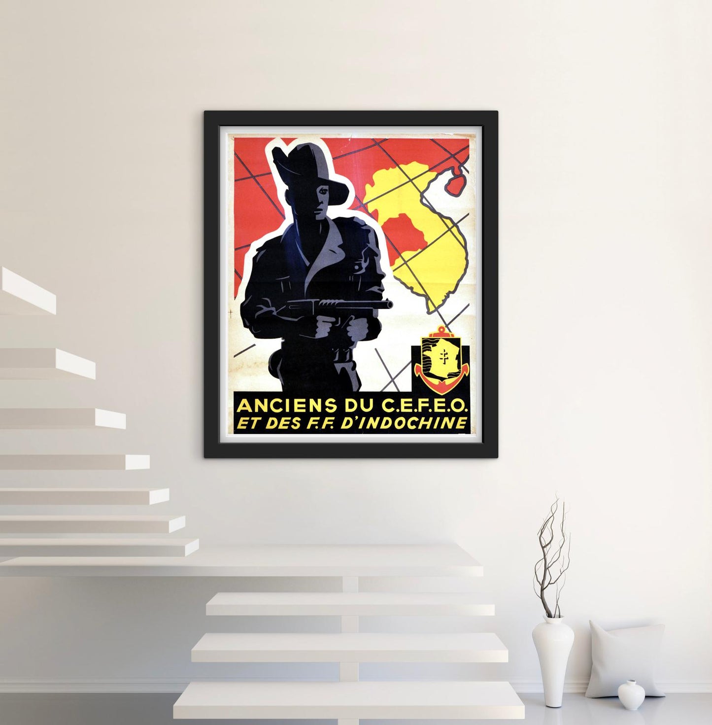 Affiche Indochine anciens du CEFEO