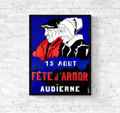 Affiche fêtes d'Armor Audierne 15 août