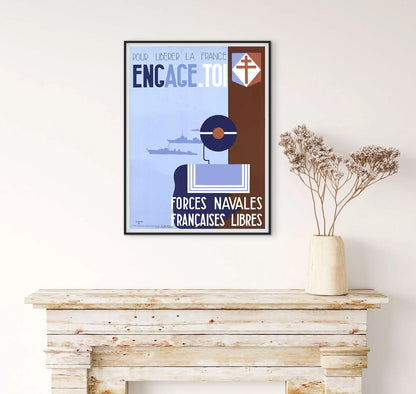 Affiche recrutement engage toi dans les forces navales marine nationale affichevintagefrance