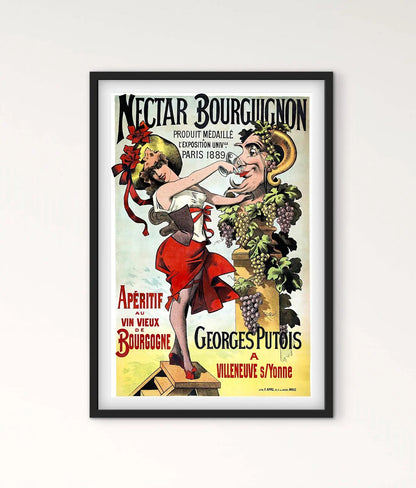 Affiche Vin de Bourgogne Georges Putois affichevintagefrance